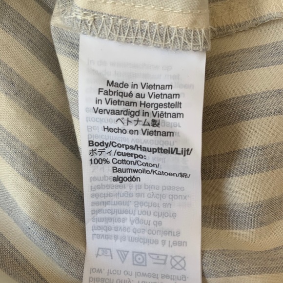 MADEWELL Ruffle-Neck Keyhole Top in Stripe - Picture 4 of 12